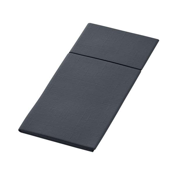 Image de SERVIETTE DUNILETTO SLIM BIO-DUNISOFT NOIRE 33X40CM X260