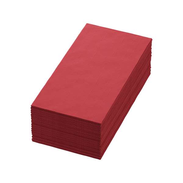 Image de SERVIETTE BIO-DUNISOFT BORDEAUX PLIAGE EN 8 40X40CM X360