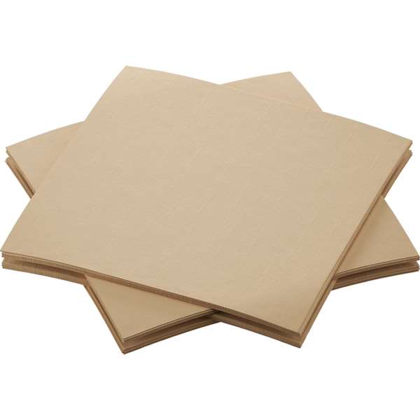 Image de SERVIETTE BIO-DUNISOFT NATURAL BROWN 20X20CM X2880