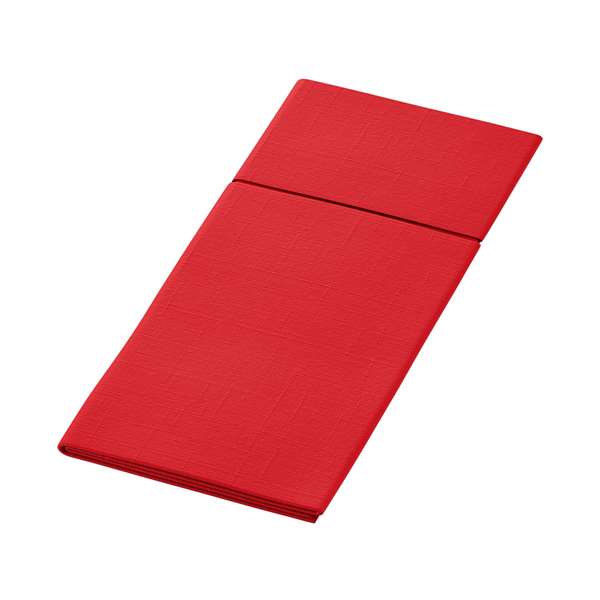 Image de SERVIETTE DUNILETTO SLIM BIO-DUNISOFT ROUGE 33X40CM X260