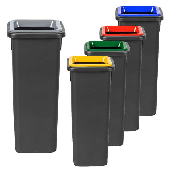 Image de POUBELLE RECTANGULAIRE FIT 20L INSERT BLEU