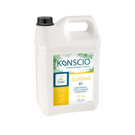 KONSCIO 01 - DÉGRAISSANT MULTI-SURFACES ALIM ECOLABEL 5L