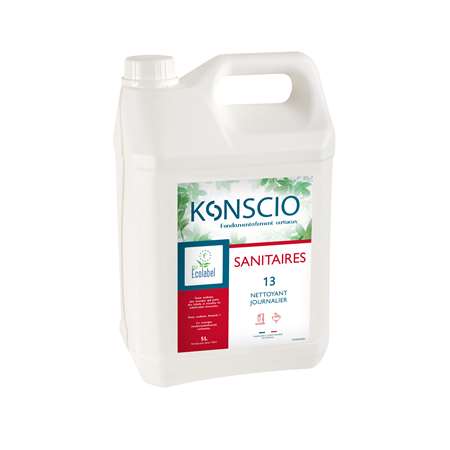 KONSCIO 13 - NETTOYANT SANITAIRES JOURNALIER ECOLABEL 5L