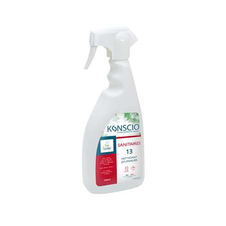 KONSCIO 13 - NETTOYANT SANITAIRES JOURNALIER ECOLABEL 750ML