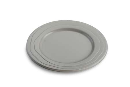 ASSIETTE RONDE PLATIPACK REEMPLOYABLE TAUPE DIAM.185MM X100