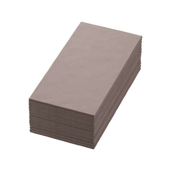 Image de SERVIETTE BIO-DUNISOFT GREGE PLIAGE EN 8 40X40CM X360