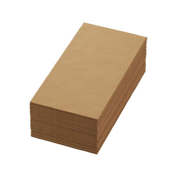 Image de SERVIETTE BIO-DUNISOFT MARRON ECO PLIAGE EN 8 40X40CM X360
