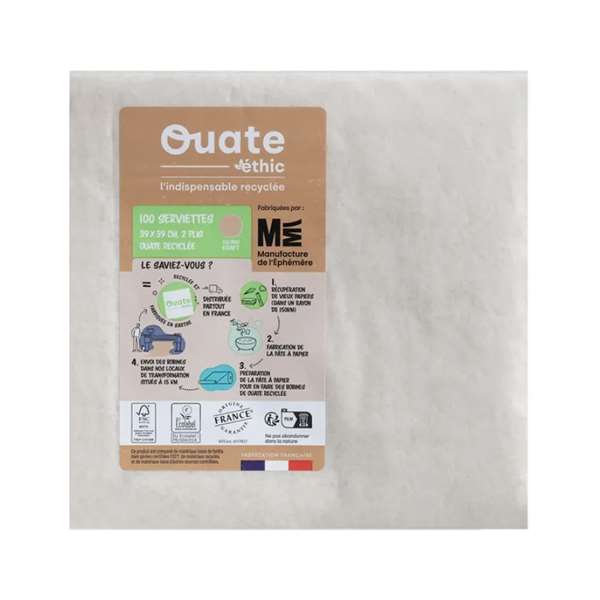 Image de SERVIETTE OUATE KRAFT 39X39CM X1800