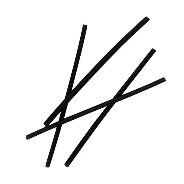 Image de PAILLE VEGETALE RIZ NOIR 21CM DIAM.8MM X100