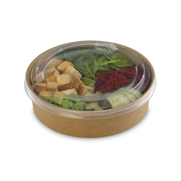 Image de SALADIER CARTON BRUN POKEPACK (DIAM.183MM H.49MM) 850ML X50