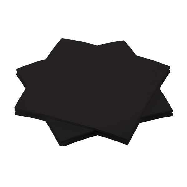 Image de SERVIETTE BIO-DUNISOFT NOIRE 20X20CM X2880