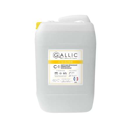 GALLIC C1 - NETT. DEGRAISSANT DESINFECTANT NON MOUSSANT 20L