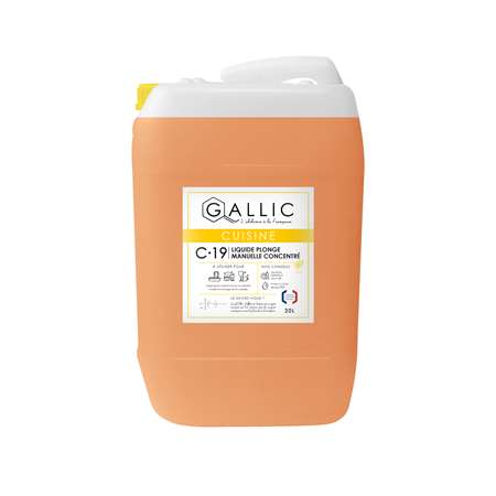 GALLIC C19 - LIQUIDE PLONGE MANUELLE CONCENTRE 20L