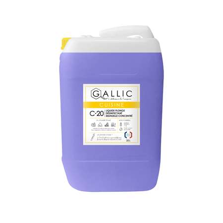 GALLIC C20 - LIQUIDE PLONGE DESINFECT MANUELLE CONCENTRE 20L