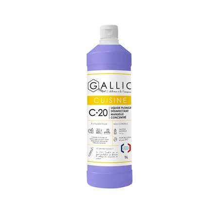 GALLIC C20-LIQUIDE PLONGE DESINFECTANT MANUELLE CONCENTRE 1L