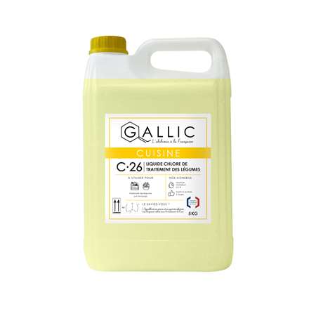 GALLIC C26 - LIQUIDE CHLORE DE TRAITEMENT DES LEGUMES 5KG