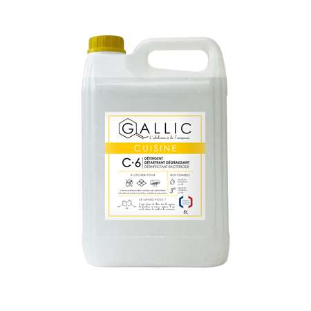 GALLIC C6 - NETT DETART DEGRAISS DESINFECT BACTERICIDE 5L