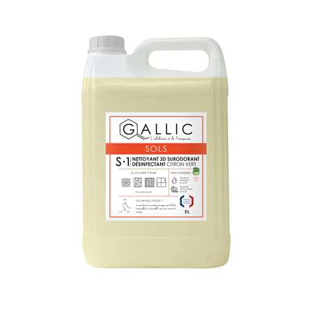 GALLIC S1 - NETTOYANT 3D SURODORANT CITRON VERT 5L