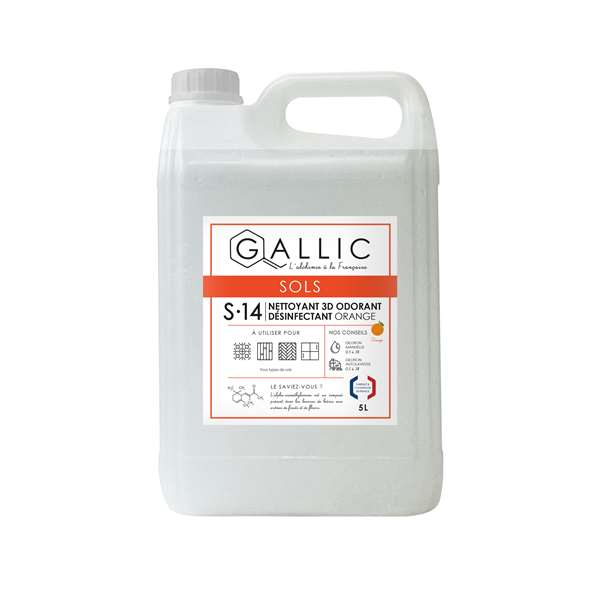Image de GALLIC S14 - NETTOYANT 3D ODORANT ORANGE 5L