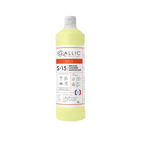 GALLIC S15 - NETTOYANT CONCENTRE AMMONIAQUE 1L