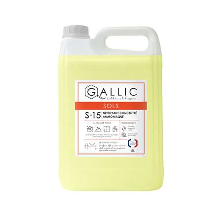 GALLIC S15 - NETTOYANT CONCENTRE AMMONIAQUE 5L