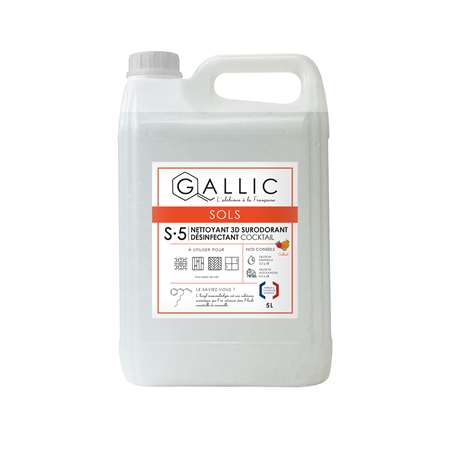 GALLIC S5 - NETTOYANT 3D SURODORANT COCKTAIL 5L