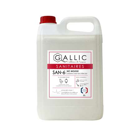 GALLIC SAN6 - WC MOUSSE DÉSINFECTANT BACTERICIDE 5L