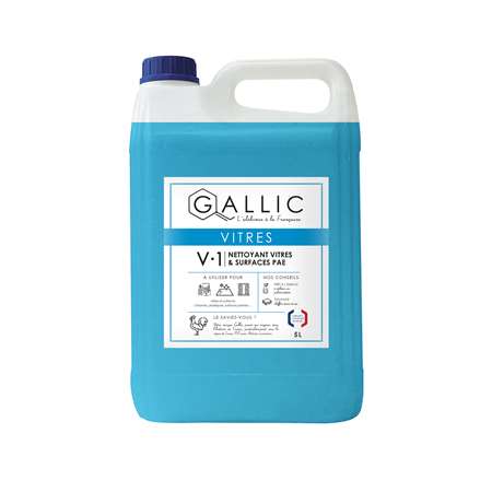 GALLIC V1 - NETTOYANT VITRES ET SURFACES PAE 5L