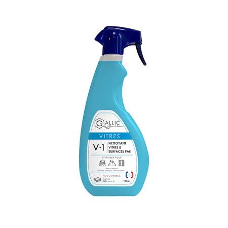 GALLIC V1 - NETTOYANT VITRES ET SURFACES PAE 750ML