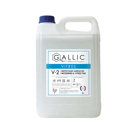 GALLIC V2 - NETTOYANT SURFACES MODERNES ET VITRES PAE 5L