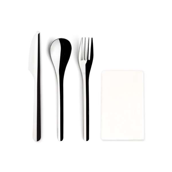 Image de SET COUTEAU TABLE/CUILLÈRE TABLE/FOURCHETTE TABLE + SERVIETT