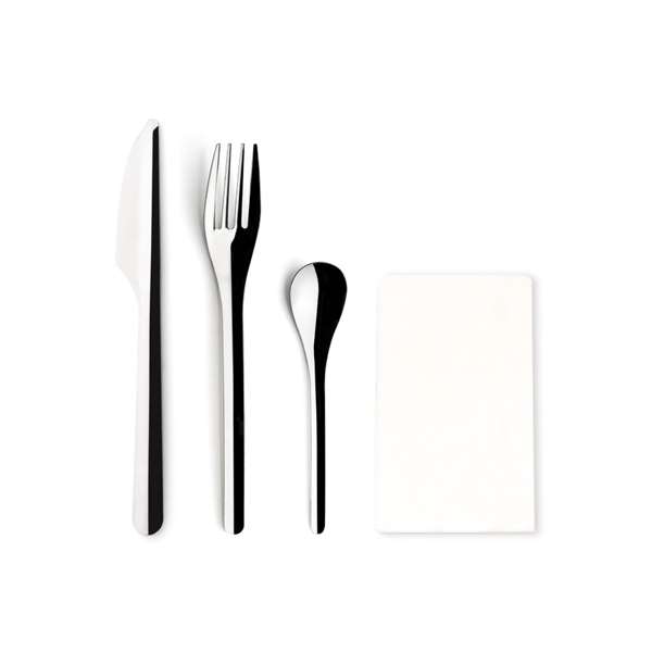 Image de SET COUTEAU TABLE/FOURCHETTE TABLE /CUILLÈRE CAFÉ + SERVIETT