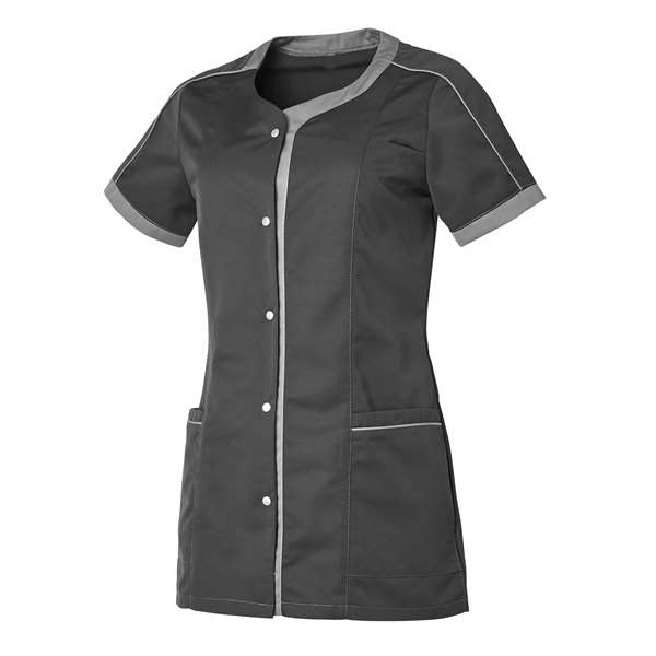 Image de TUNIQUE FEMME LOU CHARBON/GRIS MOYEN POLY/COTON TAILLE 4