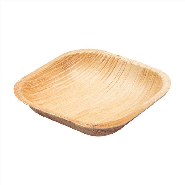 Image de ASSIETTE CARREE NATUREL ARECA (FTS100X100X25MM) X200