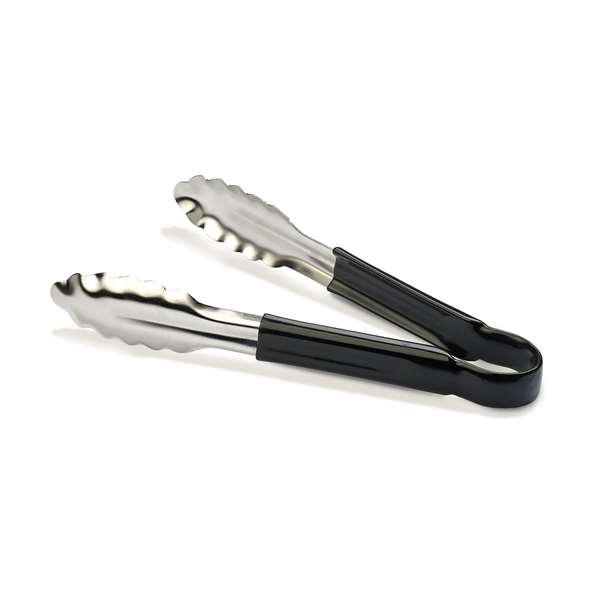 Image de PINCE A BUFFET INOX MANCHE PVC NOIR LONG.250MM