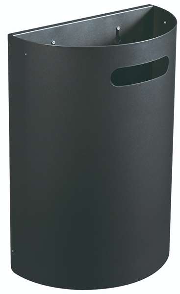 Image de CORBEILLE 20L DECROCHABLE ARKEA - ANTHRACITE MAT 7016