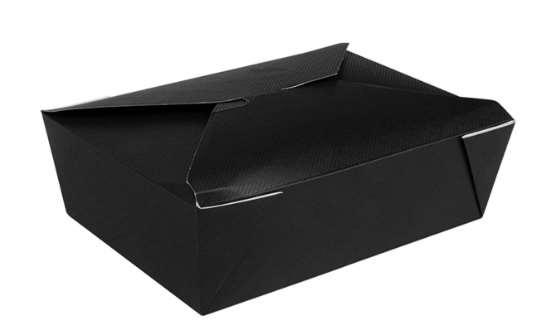 Image de BOITE AMERICAINE CARTON NOIR MICRO-ONDABLES 1980ML X200