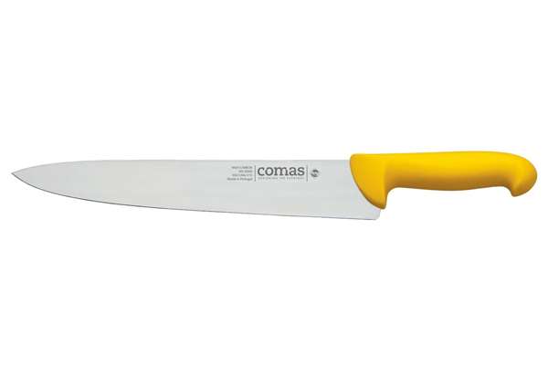 Image de COUTEAU DE CUISINE JAUNE LONG.250MM