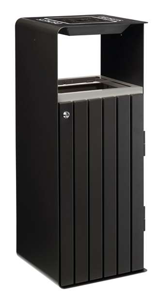 Image de CORBEILLE A POSER/FIXER ARTRI-110L-GRIS MANGANE/TRI DECHETS