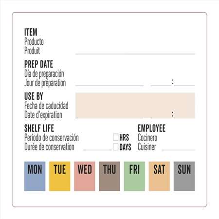 ROULEAU ÉTIQUETTE ADHESIVE DURÉE DE VIE (FTS80X60MM) X500