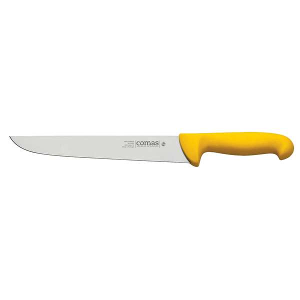 Image de COUTEAU DE BOUCHER JAUNE LONG.300MM
