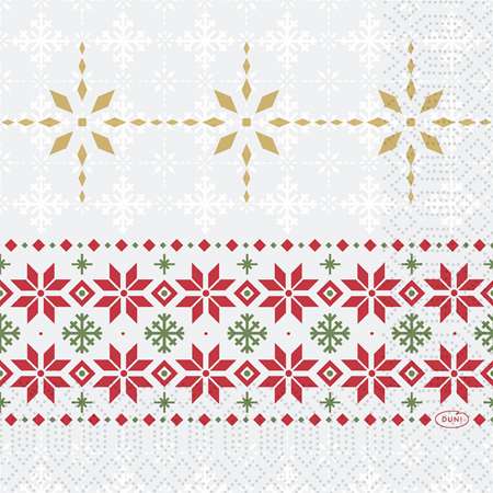 SERVIETTE DE NOEL 3 PLIS TRADITION 33X33CM X500