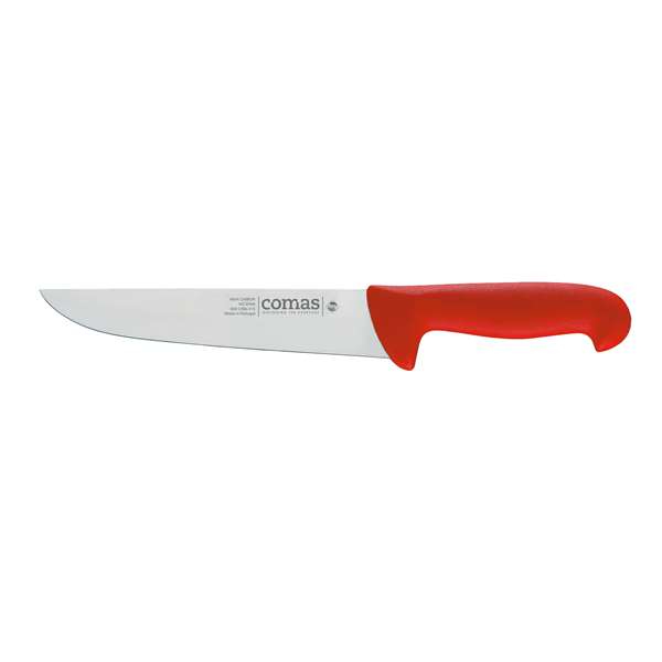 Image de COUTEAU DE BOUCHER ROUGE LONG.180MM