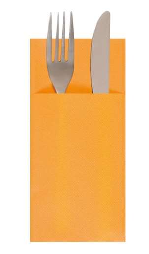 Image de SERVIETTE KANGOUROU AIRLAID MANDARINE 33X40CM X700