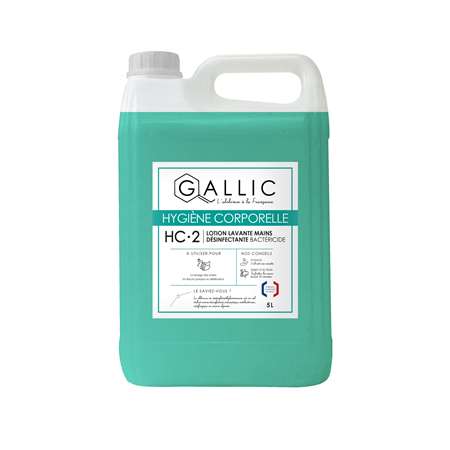 GALLIC HC2 LOTION LAVANTE MAINS DESINFECTANTE BACTERICIDE 5L