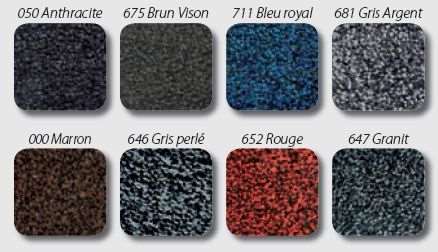 TAPIS CLEANFOR AVEC BORDURES 115X200CM RAVEN BLACK