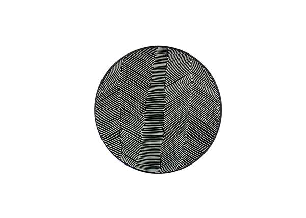 Image de ASSIETTE PLATE 'KENYA' NOIR DIAM.270MM