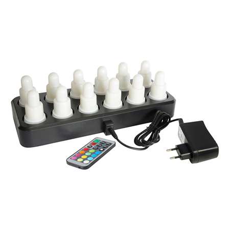 KIT 12 LED DE RECHANGE BLANC CHAUD ET MULTICOLORES