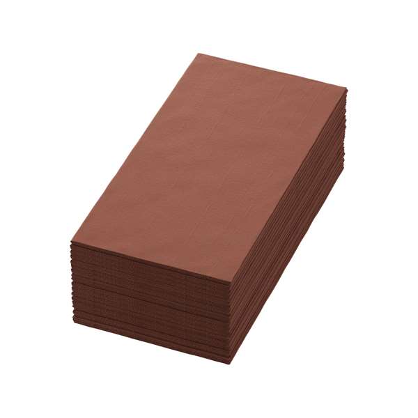 Image de SERVIETTE BIO-DUNISOFT NOISETTE PLIAGE EN 8 40X40CM X360