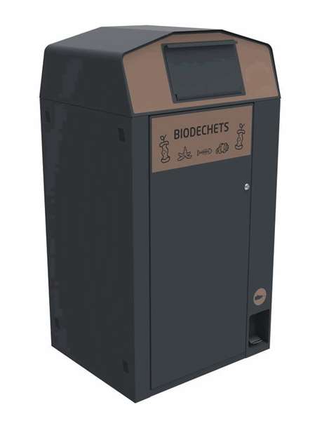 Image de POINT DE TRI TRIROK 120L AVEC 1 BAC ROULANT AVEC PEDALE